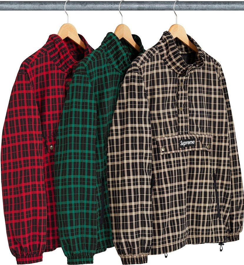 Nylon Plaid Pullover
